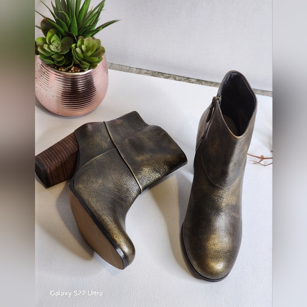 Cole Haan Metallic Ankle Boots